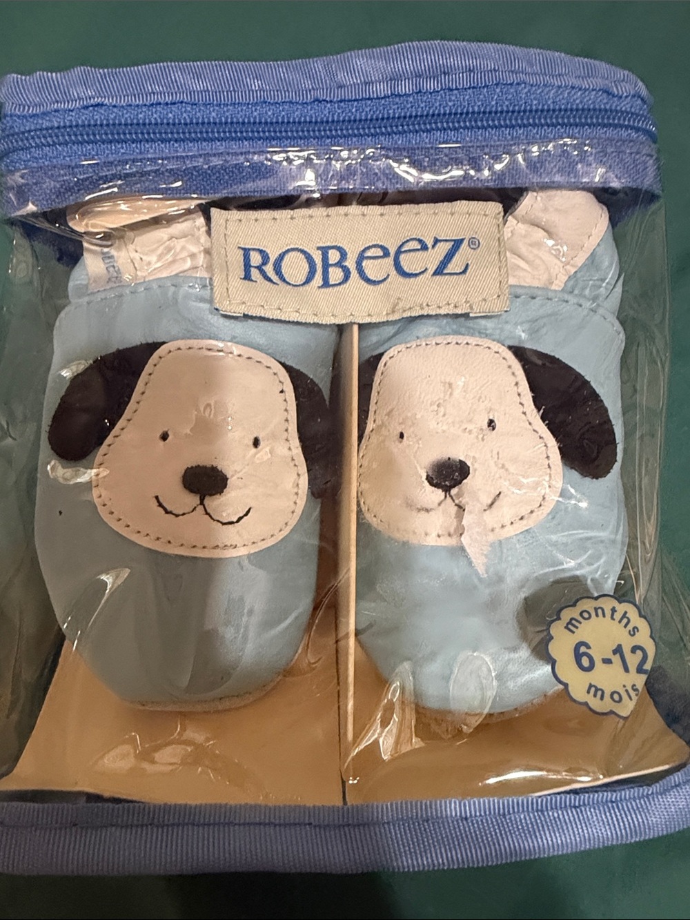Robeez Light Blue Puppy Baby Walker Shoes